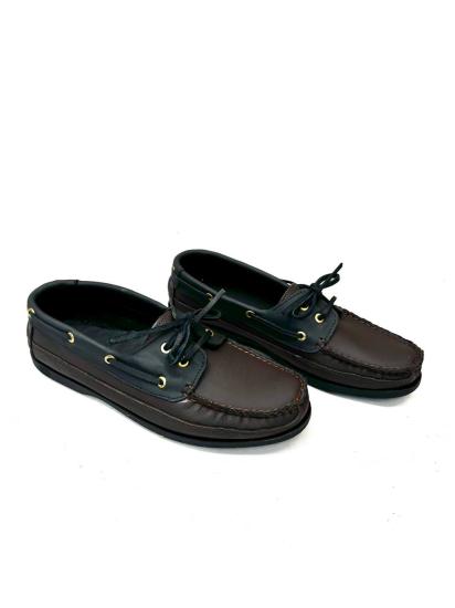 NBU TPL 10004 HAKIKI DERI LOAFER AYAKKABI-Kahve-siyah