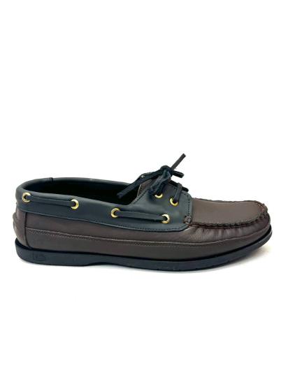 NBU TPL 10004 HAKIKI DERI LOAFER AYAKKABI-Kahve-siyah