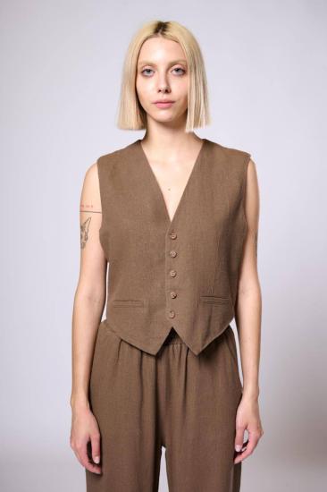NBW TW BP 9465 PALAZZO PILELI PANTOLON-Brown