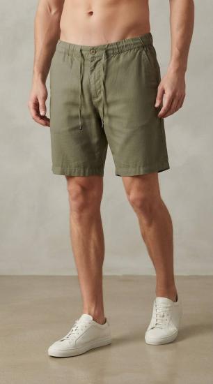 NBM TW ES 7126 TENCEL BELI LASTIKLI FERMUARLI SORT-Haki