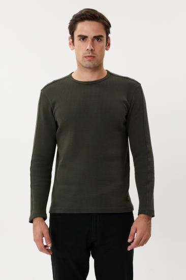 NBM TW ESW 2890-Y INCE PIKE KUMAS SWEATSHIRT-Koyu haki