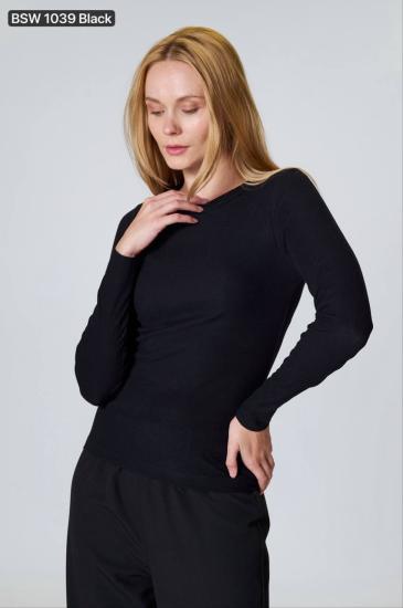 NBW TW BSW 1039 UZUN KOLLU PAMUKLU BODY-Black