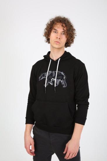 NBM TW ESW 1912 RELAXED FIT KAPUSONLU NAKISLI SWEATSHIRT