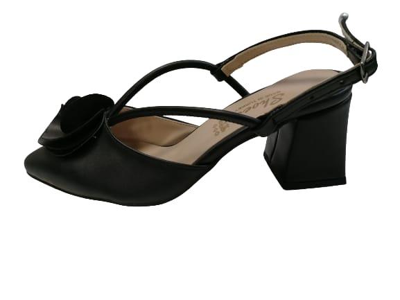 NBW SHS 1018 VEGAN DERI GUL ACC TOPUKLU AYAKKABI