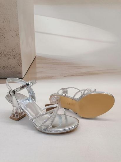 NBW TSN SHOES INCE PLATFORM TASLI TOPUKLU AYAKKABI-Gümüş