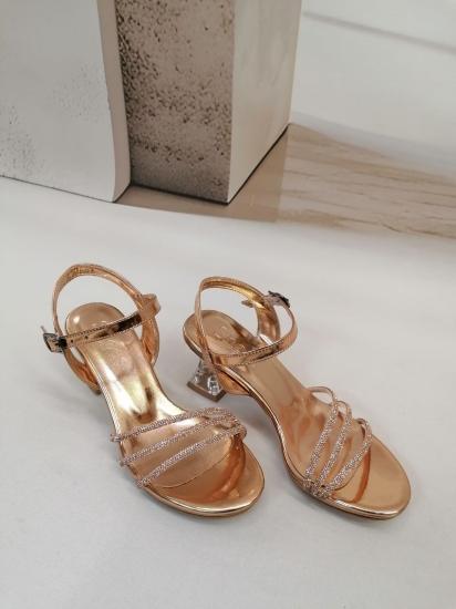 NBW TSN SHOES INCE PLATFORM TASLI TOPUKLU AYAKKABI-Bronze