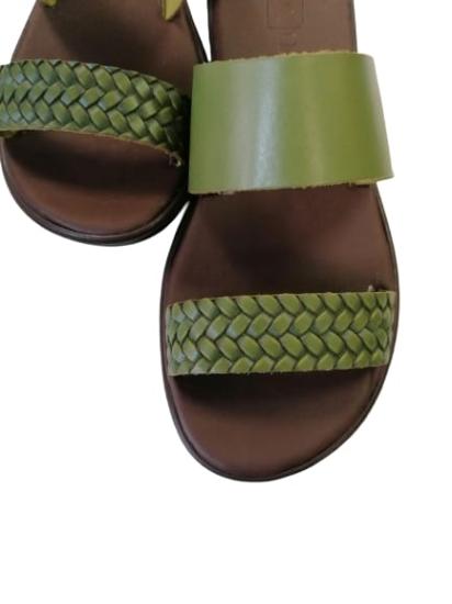 NBW ALB YZLR 1001 HAKIKI DERI HELEN TARZI CIFT BANDLI TERLIK