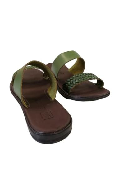 NBW ALB YZLR 1001 HAKIKI DERI HELEN TARZI CIFT BANDLI TERLIK