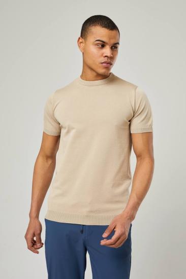 NBM TW ETT 1011 MERSERIZE KISA KOLLU TRIKO-Beige