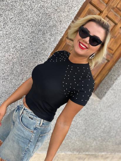 NBW RKH 1100 ZIMBA DETAYLI CROP T-SHIRT