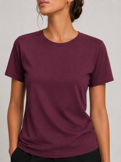 NBW TW BTS 1049 BASIC RELAX FIT T-SHIRT-Burgundy