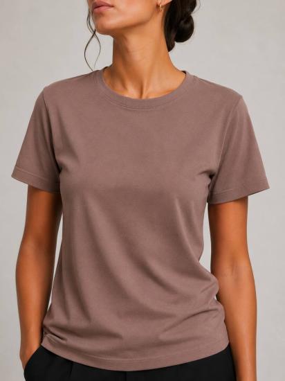 NBW TW BTS 1049 BASIC RELAX FIT T-SHIRT-Brown