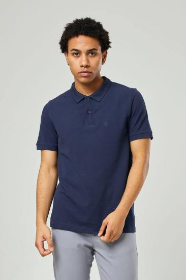 NBM TW 2342 BASIC POLO YAKA T-SHIRT-Navy blue