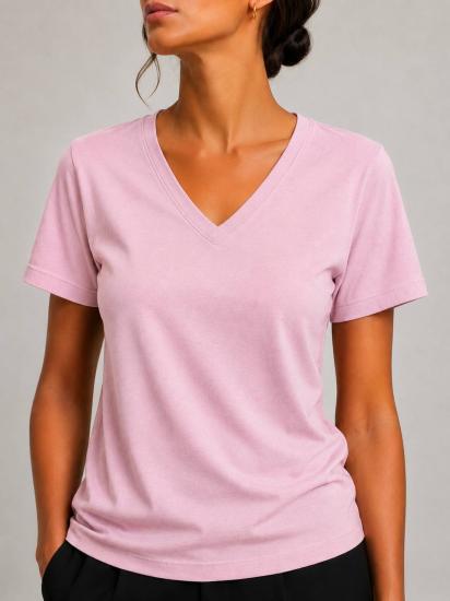 NBW TW BTS 1050 V YAKA REGULAR FIT BASIC T-SHIRT-Pink