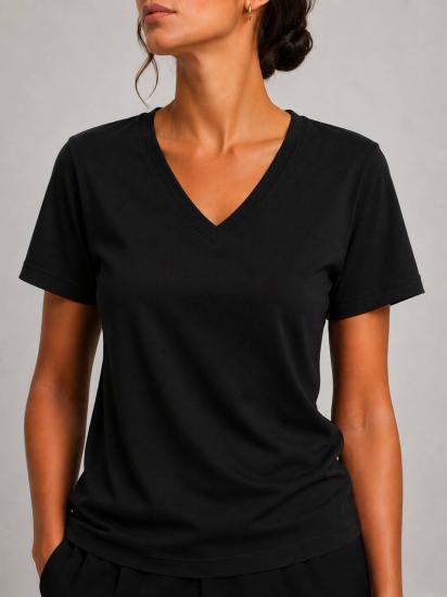 NBW TW BTS 1050 V YAKA REGULAR FIT BASIC T-SHIRT-Black