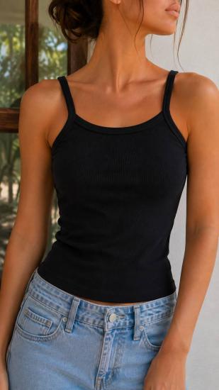NBW TW BAT 1004 FITILLI PAMUKLU ASKILI BODY-Black