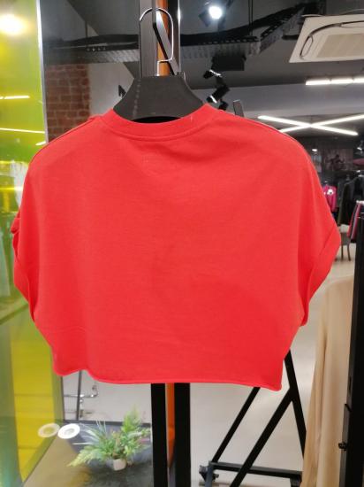 NBW TW BTS 1029 BASKILI CROP T-SHIRT-Nar çiçeği