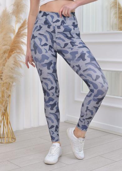 NBW ALBH 1004 KAMFULAJ DESENLI TAYT-Mavi̇-beyaz